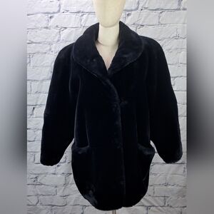 Marie Planete FrVintage 90s Women's Faux Fur Winter Coat Jacket Purple XL